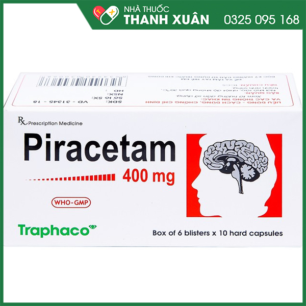 Piracetam 400mg thuốc trị hoa mắt chóng mặt